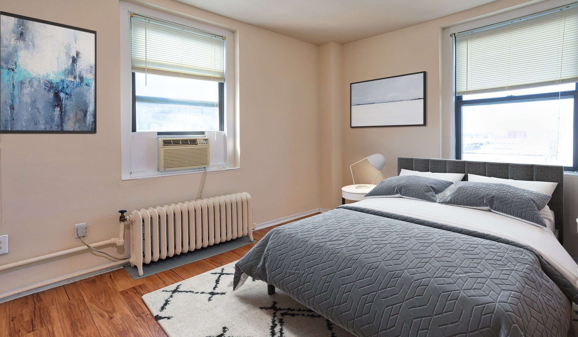 Master suite with walk-in closet